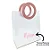 Sacola PVC com Alça Redonda de Couro Rosa Personalizada com Nome - 22,5x20x10cm - 1 unidade - Rizzo Personalizado - Imagem 1