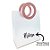 Sacola PVC com Alça Redonda de Couro Rosa Personalizada com Nome - 23x20x10cm - 1 unidade - Rizzo - Imagem 1