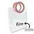 Sacola PVC com Alça Redonda de Couro Rosa Personalizada com Nome - 26,5x23x11cm - 1 unidade - Rizzo Personalizado - Imagem 2