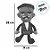 Monstro do Frankenstein de Pelúcia Personalizado - 28cm - 1 unidade - Rizzo Personalizado - Imagem 3