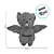 Morcego de Pelúcia Personalizado - 22cm - 1 unidade - Rizzo Personalizado - Imagem 3