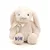 Coelho de Pelúcia Branco com Laço Personalizado - 31cm  - 1 unidade - Rizzo Personalizado - Imagem 3