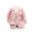 Coelho de Pelúcia Rosa com Laço Personalizado - 31cm  - 1 unidade - Rizzo Personalizado - Imagem 3