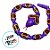 Brinquedo Cobra Maluca - Roxo - 45cm - 1 unidade - Rizzo - Imagem 3