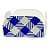 Forminhas para Doces 4 Pétalas Xadrez Azul - 30 unidades - Rizzo - Imagem 2