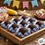 Forminhas para Doces 4 Pétalas Xadrez Azul - 30 unidades - Rizzo - Imagem 4