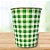 Copo De Papel Xadrez Verde - 270ml - 10 unidades - Rizzo - Imagem 1