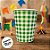 Copo de Papel Xadrez - Verde - Festa Junina - 270ml - 10 unidades - Rizzo - Imagem 1