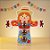 Porta Brigareiro 3 Cavidades Com Blister - Festa Junina Espantalha - 22,5x2,5x23,5cm - 1 unidade - Decora Doces - Rizzo - Imagem 1