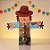 Porta Brigareiro 3 Cavidades Com Blister - Festa Junina Espantalho - 22,5x2,5x23,5cm - 1 unidade - Decora Doces - Rizzo - Imagem 1