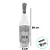 Garrafa de Vidro e Juta com Rolha LED - Casal Coração Branco - 1 unidade - Rizzo Personalizado - Imagem 2