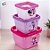 Kit 3 Potes de Plástico Quadrado - Minnie Rosa - 1 unidade - Disney Original - Rizzo - Imagem 1