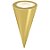 Kit Cone Metalizado Com Etiqueta - Ouro - 10x15cm - 50 unidades - Cromus - Rizzo - Imagem 4