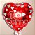 Balão De Festa Metalizado De Coração 18" 45cm - Te Amo - 1 unidade - Rizzo - Rizzo - Imagem 1