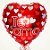 Balão De Festa Metalizado De Coração 18" 45cm - Te Amo - 50 unidades - Rizzo - Rizzo - Imagem 4