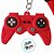 Chaveiro Emborrachado Controle De Video Game - Vermelho - 12cm - 1 unidade - Rizzo - Imagem 2