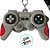 Chaveiro Emborrachado Controle De Video Game - Cinza - 12cm - 1 unidade - Rizzo - Imagem 2