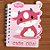 MIni Bloco Para Anotações Vaquinha - Rosa - 60 Folhas - 8x11,5cm - 1 unidade - Rizzo - Imagem 1