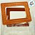 Sacola Transparente PVC com Alça Quadrada de Couro Marrom - 15x15x10cm - 1 unidade - Rizzo - Imagem 2