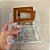 Sacola Transparente PVC com Alça Quadrada de Couro Marrom - 15x15x10cm - 1 unidade - Rizzo - Imagem 3