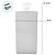 Frasco para Perfumaria de Vidro Retangular - Branco - 250ml - 1 unidade - Rizzo - Imagem 2