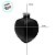 Frasco para Perfumaria de Vidro - Preto Fosco - 300ml - 1 unidade - Rizzo - Imagem 2