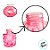 Frasco para Perfumaria de Vidro Zaragoza - Rosa - 50ml - 1 unidade - Rizzo - Imagem 3