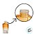 Frasco para Perfumaria de Vidro Retangular - Mel Degradê - 250ml - 1 unidade - Rizzo - Imagem 3
