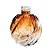 Frasco para Perfumaria de Vidro Redondo - Aspiral Degradê Ambar - 280ml - 1 unidade - Rizzo - Imagem 1