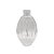 Frasco para Perfumaria de Vidro Oval - Gomos Transp - 320ml - 1 unidade - Rizzo - Imagem 1