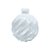 Frasco para Perfumaria de Vidro Redondo - Aspiral Branco Degradê - 180ml - 1 unidade - Rizzo - Imagem 1