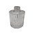 Frasco para Perfumaria de Vidro Redondo - Napoli Transparente - 120ml - 1 unidade - Rizzo - Imagem 1