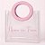 Sacola Transparente PVC Personalizado Escrita Rosa com Alça Redonda de Couro Rosa Bebê - 15x15x10cm - 1 unidade - Rizzo - Imagem 1