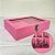 Porta Jóias Com Visor Personalizado com Nome Preto - Rosa - 20x4x15cm - 1 unidade - Rizzo - Imagem 1