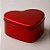 Lata Coração - Vermelho - 12x11x4,8cm - 1 unidade - Rizzo - Imagem 1