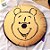 Almofada Redonda Ursinho Pooh - 32x28cm - 1 unidade - Disney Original - Rizzo - Imagem 1