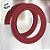 Sacola Transparente Fosca PVC com Alça Redonda de Couro Marsala - 32x26x14,5cm - 12 unidades - Rizzo - Imagem 3
