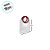 Sacola Transparente Fosca PVC com Alça Redonda de Couro Marsala - 32x26x14,5cm - 12 unidades - Rizzo - Imagem 4