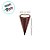 Kit Cone Metalizado Com Etiqueta - Marrom - 10x15cm - 50 unidades - Cromus - Rizzo - Imagem 3