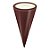 Kit Cone Metalizado Com Etiqueta - Marrom - 10x15cm - 50 unidades - Cromus - Rizzo - Imagem 4