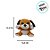 Cachorro De Pelúcia - Laranja - 15,5cm - 1 unidade - Rizzo - Imagem 2