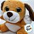 Cachorro De Pelúcia - Laranja - 15,5cm - 1 unidade - Rizzo - Imagem 3