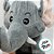 Elefante De Pelúcia - Cinza - 21cm - 1 unidade - Rizzo - Imagem 3