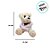 Urso De Pelúcia " Sou Louco Por Você " -  Bege - 19cm - 1 unidade - Rizzo - Imagem 2
