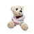 Urso De Pelúcia " Sou Louco Por Você " -  Bege - 19cm - 1 unidade - Rizzo - Imagem 4