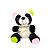 Panda De Pelúcia - Panda - 18cm - 1 unidade - Rizzo - Imagem 5