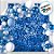 Painel Metalizado Shimmer Wall Azul - 30x30cm - 1 unidade - Rizzo - Imagem 3
