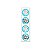 Adesivo Feliz Páscoa Azul com 20 un. Miss Embalagens Rizzo Confeitaria - Imagem 1