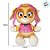 Pelúcia Skye - Patrulha Canina - 19cm - 1 unidade - Rizzo - Imagem 3