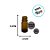 Frasco Para Perfumaria De Vidro Âmbar - Rosca 13/415 - 5ml - 1 unidade - Rizzo - Imagem 2